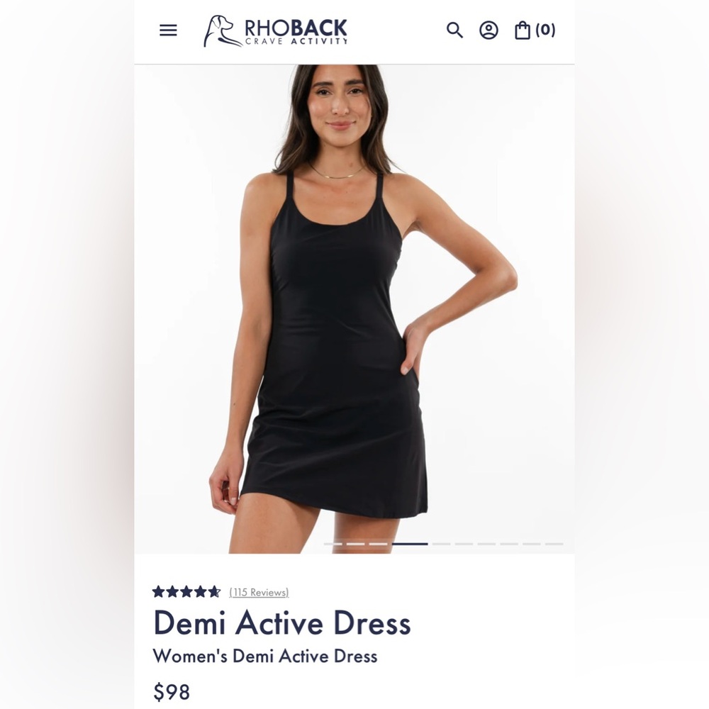 Rhoback Black Mini Dress